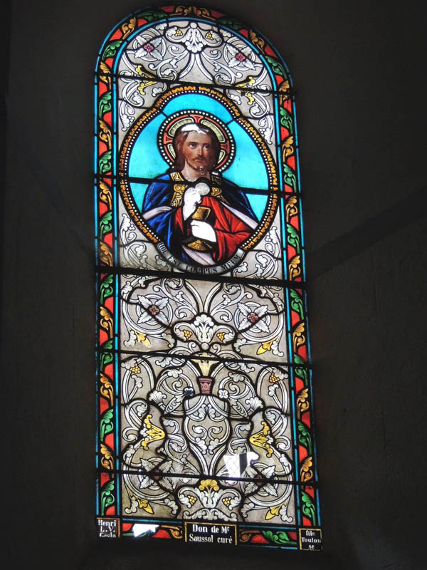 vitraux avant travaux de rénovation, église d’Escroux